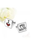 I love my Wife esküvői nemesacél mandzsetta MA-YW-N093 I love my Wife esküvői nemesacél mandzsetta MA-YW-N093