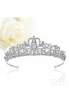 Hercegnői stílusú exkluzív menyasszonyi tiara cirkónia kristályokkal díszítve MET-XP-B539 Hercegnői stílusú exkluzív menyasszonyi tiara cirkónia kristályokkal díszítve MET-XP-B539